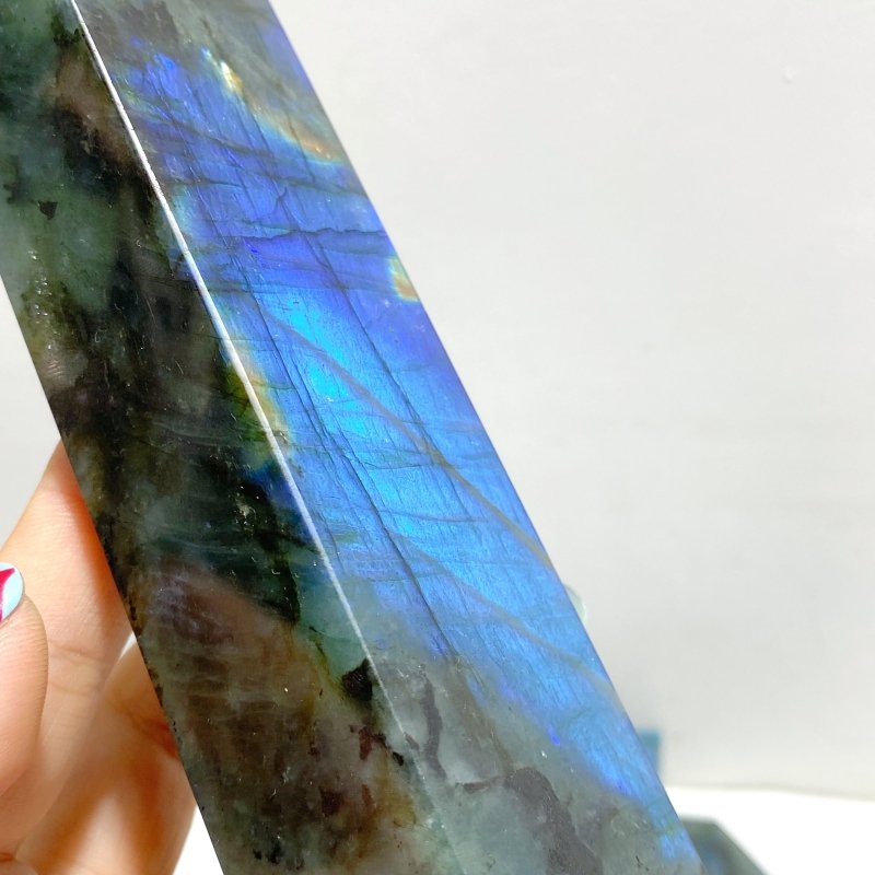 12 Pieces Flash Labradorite Four - Sided Tower - Wholesale Crystals