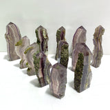 12 Pieces Fluorite Mixed Pyrite Calcite Slabs - Wholesale Crystals