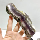 12 Pieces Fluorite Mixed Pyrite Calcite Slabs - Wholesale Crystals