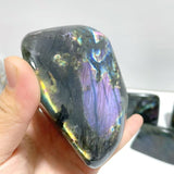 12 Pieces Large Beautiful Polished Purple Blue Labradorite Free Form - Wholesale Crystals