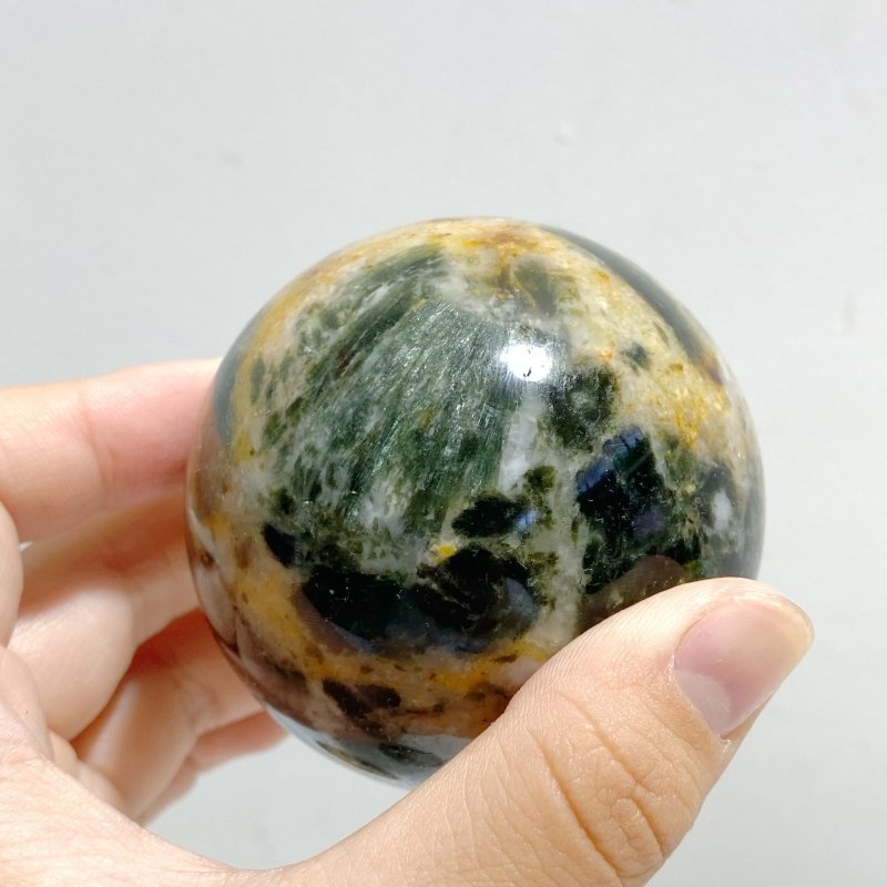 12 Pieces Seraphinite Spheres -Wholesale Crystals