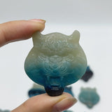 12 Pieces Trolleite Stone Lion Head Crystal Carving -Wholesale Crystals