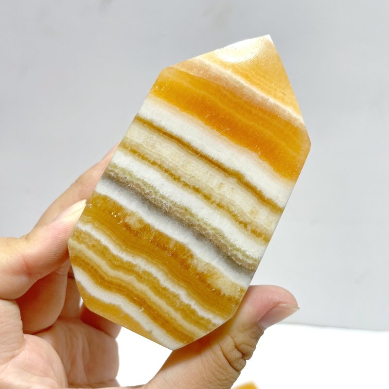 12 Pieces Yellow Calcite Arrow Head Shape - Wholesale Crystals