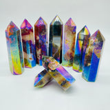 Aura Red Moss Agate Points Wholesale