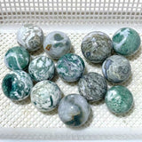 13 Pieces Beautiful Moss Agate Spheres - Wholesale Crystals