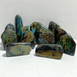 13 Pieces Beautiful Polished Yellow Blue Labradorite Free Form -Wholesale Crystals