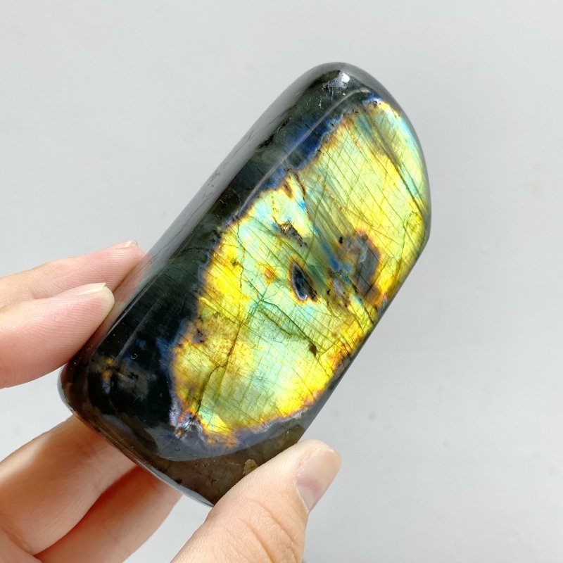 13 Pieces Beautiful Polished Yellow Blue Labradorite Free Form -Wholesale Crystals