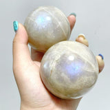13 Pieces Blue Moonstone Spheres - Wholesale Crystals