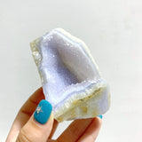 13 Pieces Geode Druzy Blue Chalcedony - Wholesale Crystals