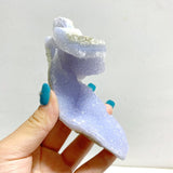 13 Pieces Geode Druzy Blue Chalcedony - Wholesale Crystals
