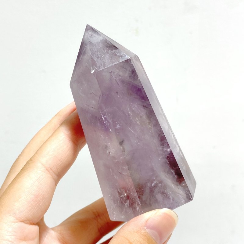 13 Pieces God's Fingerprint Light Purple Amethyst Tower Point -Wholesale Crystals
