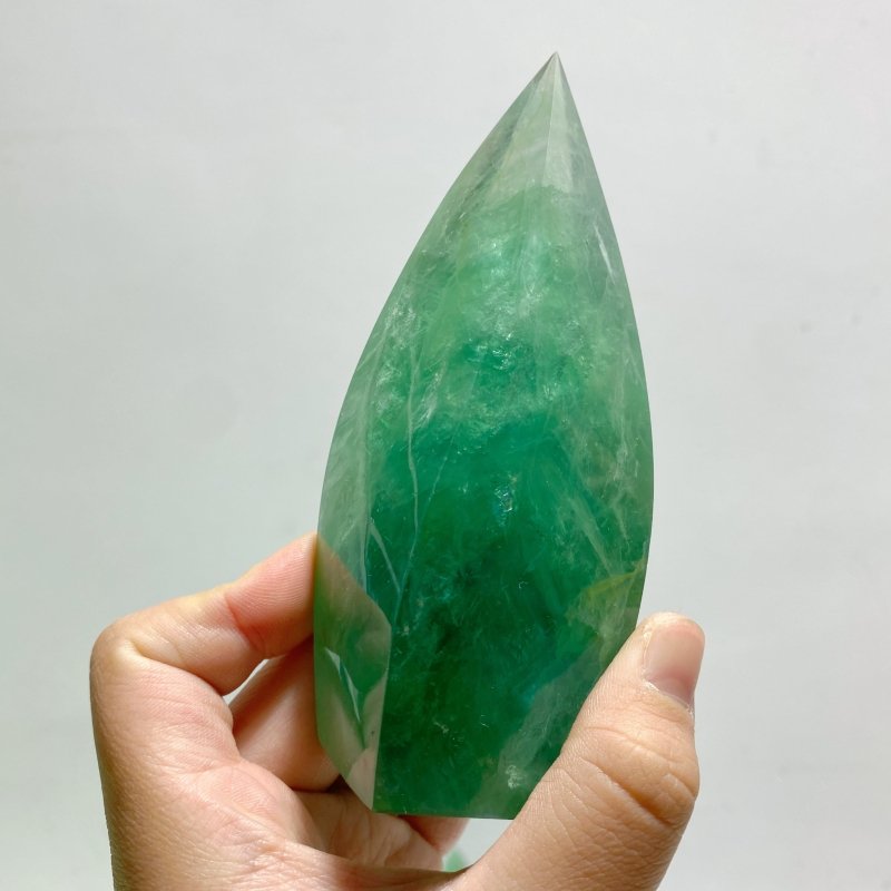 13 Pieces High Quality Large Rainbow Fluorite Flame Mixed Color - Wholesale Crystals