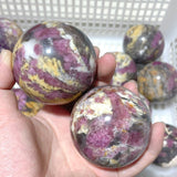 13 Pieces Pink Tourmaline Spheres Balls - Wholesale Crystals