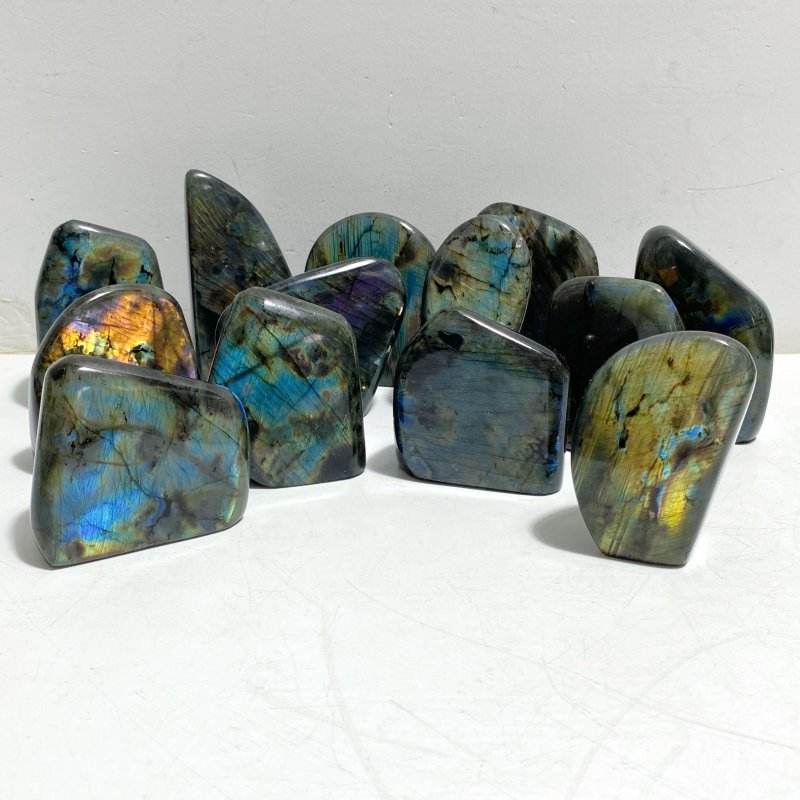 13 Pieces Polished Labradorite Free Form -Wholesale Crystals