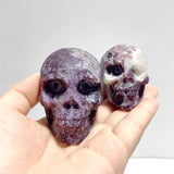 13 Pieces Purple Fluorite Skull Carving - Wholesale Crystals