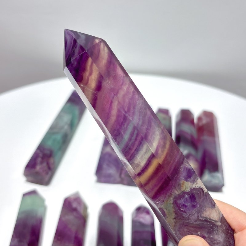 13 Pieces Rainbow Fluorite Tower - Wholesale Crystals