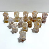 13 Pieces Sakura Flower Agate Goddess Carving - Wholesale Crystals