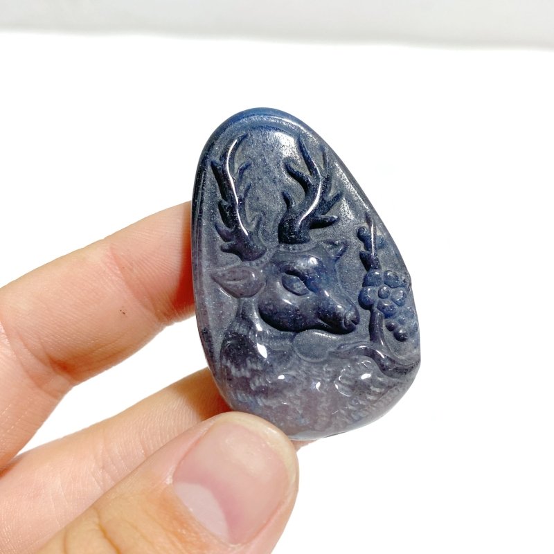 13 Pieces Trolleite Sika Deer Crystal Carving - Wholesale Crystals