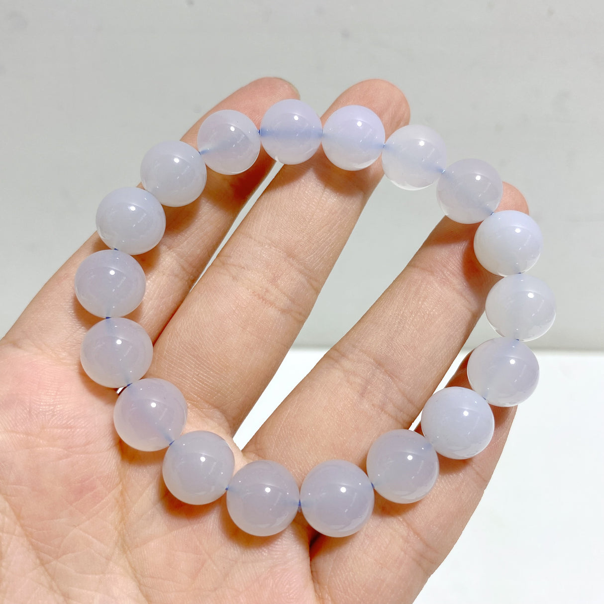 10 Pieces Blue Chalcedony Bracelets Closeout