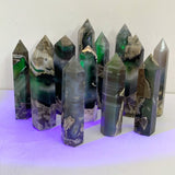 14 - 20CM Volcano Agate Point Wholesale (UV - Reactive) - Wholesale Crystals