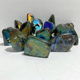 14 Pieces Beautiful Yellow Blue Labradorite Free Form -Wholesale Crystals