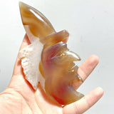 14 Pieces Geode Druzy Agate Geode Wizard Carving - Wholesale Crystals