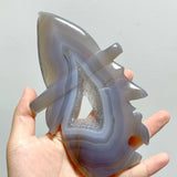 14 Pieces Geode Druzy Agate Geode Wizard Carving - Wholesale Crystals