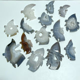14 Pieces Geode Druzy Agate Geode Wizard Carving - Wholesale Crystals