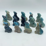 14 Pieces Trolleite Stone Wolves Crystal Carving -Wholesale Crystals