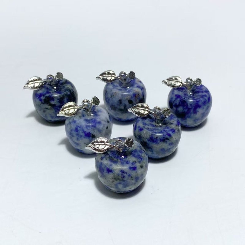 14 Types Small Apple Carving Wholesale Clear Quartz Green Aventurine Lepidolite - Wholesale Crystals