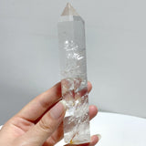 15 Pieces 5.2 - 6.7in Fat Clear Quartz Tower - Wholesale Crystals