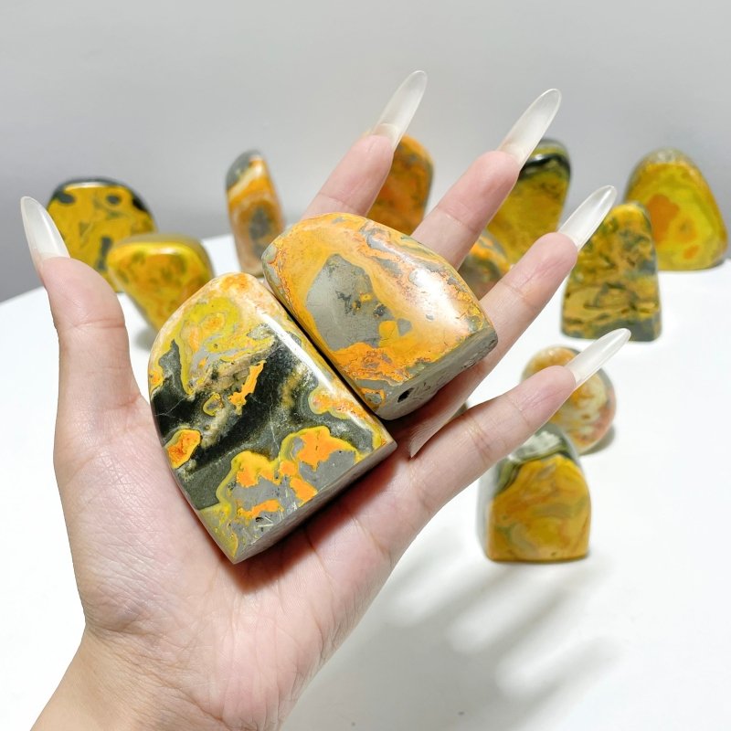 15 Pieces Bumble Bee Jasper Free Form Home Decor - Wholesale Crystals