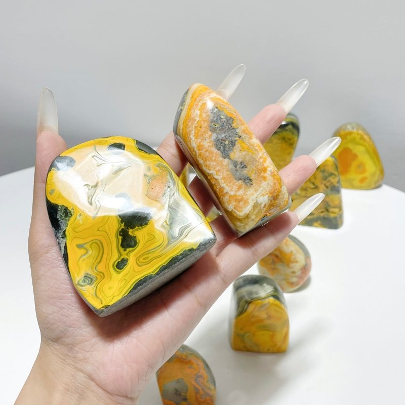 15 Pieces Bumble Bee Jasper Free Form Home Decor - Wholesale Crystals