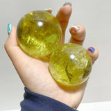 15 Pieces High Quality Citrine Spheres with Rainbow - Wholesale Crystals