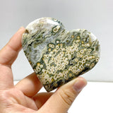 15 Pieces Large 8th Vein Ocean Jasper Heart 3 (Defect) - Wholesale Crystals
