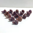 15 Pieces Purple Rose Quartz Nine - Tailed Fox Carving - Wholesale Crystals