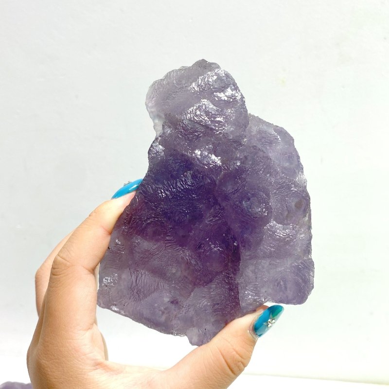 15 Pieces Raw Purple Fluorite Spark Specimen - Wholesale Crystals