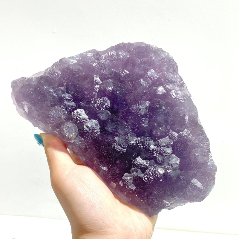15 Pieces Raw Purple Fluorite Spark Specimen - Wholesale Crystals