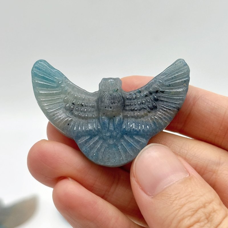 15 Pieces Trolleite Stone Owl Carving - Wholesale Crystals