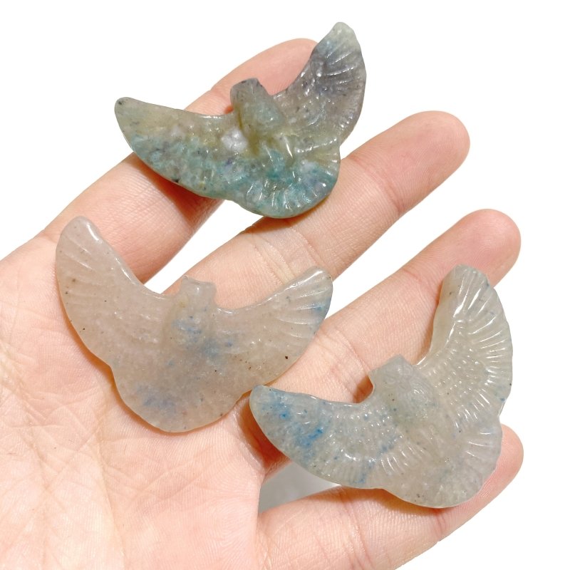 15 Pieces Trolleite Stone Owl Carving Clearance - Wholesale Crystals