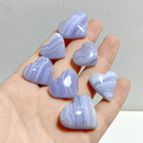156 Pieces High Quality Blue Lace Agate Heart - Wholesale Crystals