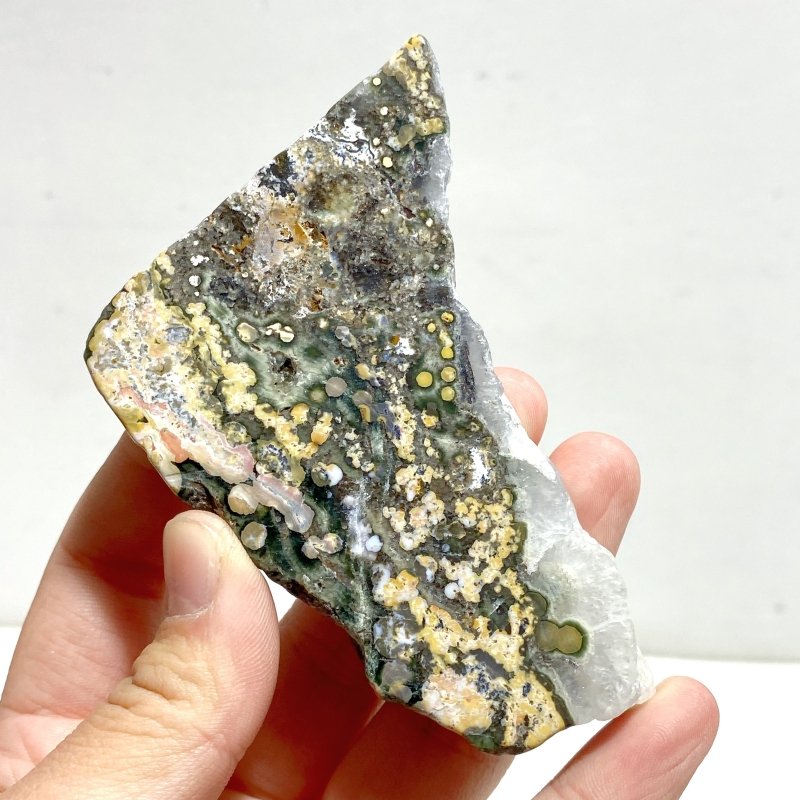 16 Pieces 8th Vein Ocean Jasper Slabs - Wholesale Crystals
