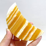 16 Pieces Beautiful Yellow Calcite Moon - Wholesale Crystals
