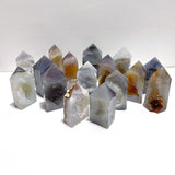 16 Pieces Geode Druzy Agate Four - sided Tower Point - Wholesale Crystals