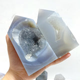 16 Pieces Geode Druzy Agate Four - sided Tower Point - Wholesale Crystals