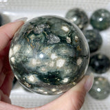 16 Pieces High Quality Green Sea Jasper Crystal Spheres - Wholesale Crystals