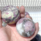 16 Pieces Pink Tourmaline Spheres Balls - Wholesale Crystals