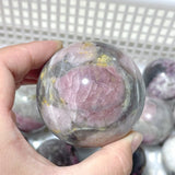 16 Pieces Pink Tourmaline Spheres Balls - Wholesale Crystals