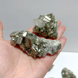 16 Pieces Pyrite Mixed Clear Quartz Cluster Specimen For Collection - Wholesale Crystals