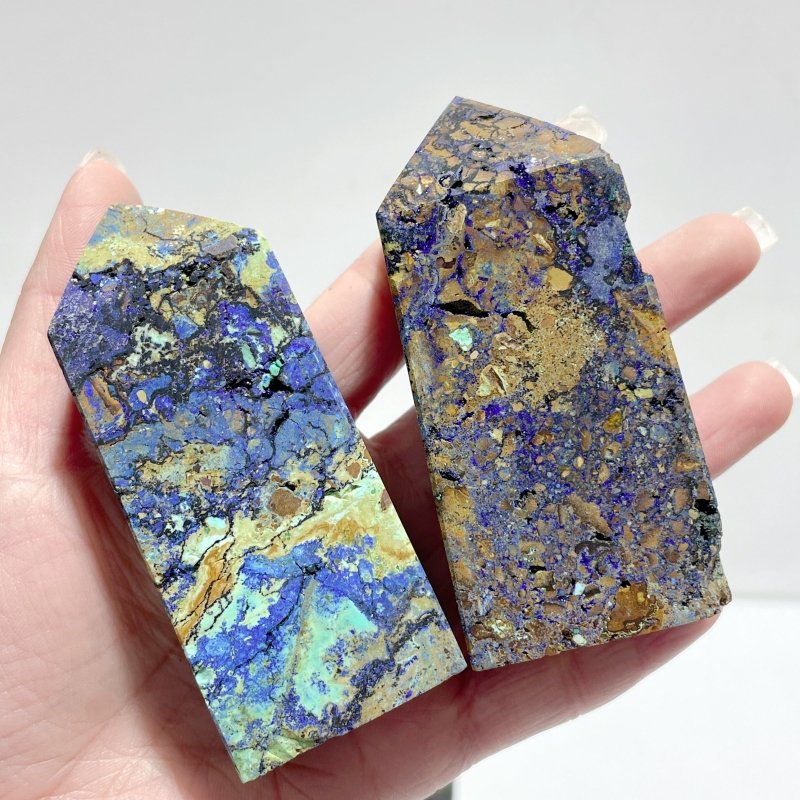 16 Pieces Unique Azurite Tower - Wholesale Crystals